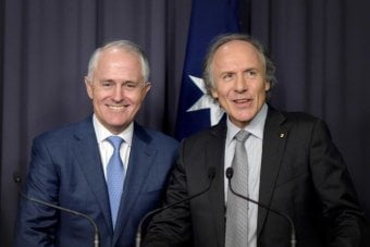 PM Turnbull and Chief Government Scientist Alan Finkel