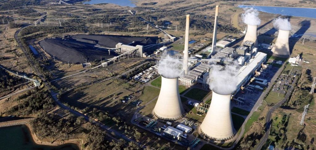 Liddell power station aerial shot