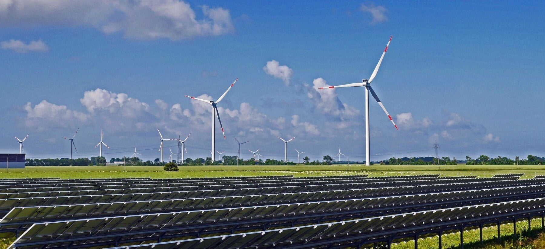 wind turbines and solar panels are some ways to go carbon neutral