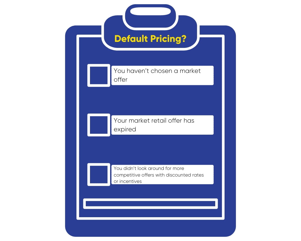 How do I know if I'm on default pricing