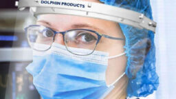 Dolphin Products' face shield